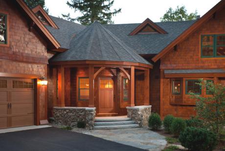Timberframe lakefront home